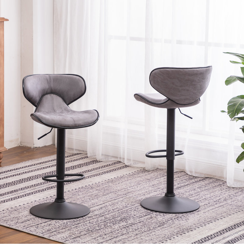 Tabouret de bar pivotant ajustable Masaccio, Gris