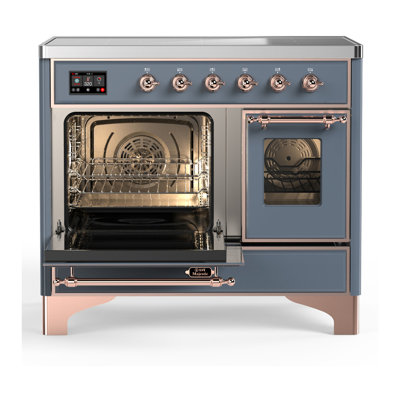 Majestic III Series 40 Inch Induction Range with 6 Induction Elements in Blue Grey (Copper Trim)