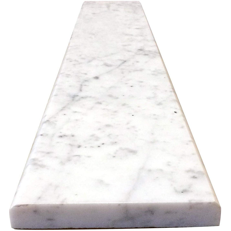 5" x 60" Carrara Marble Micro-beveled Threshold Floor Use Tile