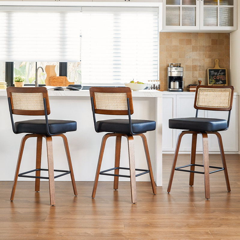 Tabouret de bar, Noir, 3