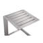 Ensemble de chaises longues d'extérieur 8 pièces Harleen - Quatre chaises longues inclinables de 76 pouces avec quatre tables d'appoint, structure en aluminium anodisé et filet à séchage rapide