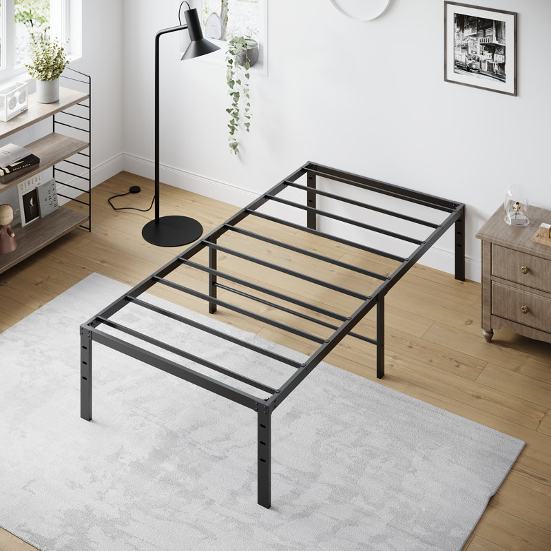 Bed Frames Heavy Duty, Metal Platform Bed No Box Spring Needed, Twin, 14"