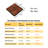 Acacia Wood Interlocking Deck Tiles Checker Pattern
