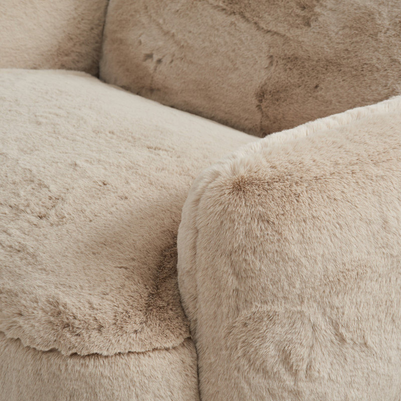 Mingh Tufted Armchair, Camel Polyester
