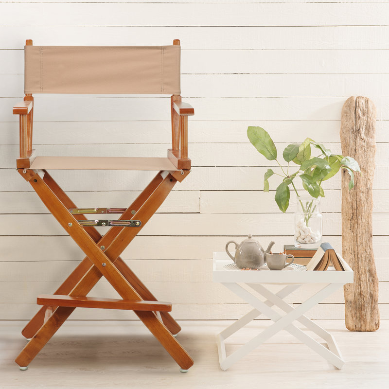 24" Folding Director Chair, Honey Oak, Sage