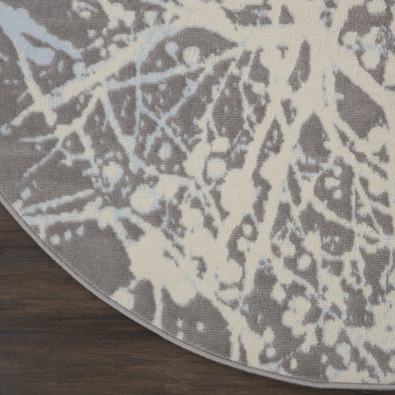 Larchmont Abstract Indoor Rug, Round 5'3"