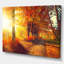 «Autumnal Trees, Sunrays», reproduction de photo sur toile tendue-1891311190-1885535598