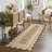 Modern Neutral Non Slip Washable Rugs, Contemporary Border Print Pattern Foldable Soft Carpet, Low Pile Floor Mat-1122502261