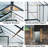 10 ft.W x 12 ft.D Walk-in Outdoor Greenhouse, Polycarbonate Garden House with Aluminum Frame, UV Protection, Roof Vent & Quick Install for Patio Backyard-106480405