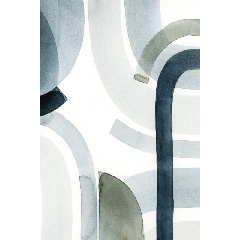 Cool Swoops II by Grace Popp - Painting, 46cm H x 30cm W, Wrapped Canvas