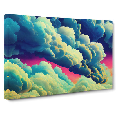 Lush Cloudy Sky - Wrapped Canvas Print