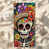 Sugar Skull Floral Day Of Dead sélectionné