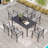 6 - Person Patio Dining Set with Rectangular Table