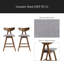 Tabouret de comptoir (ensemble de 2)