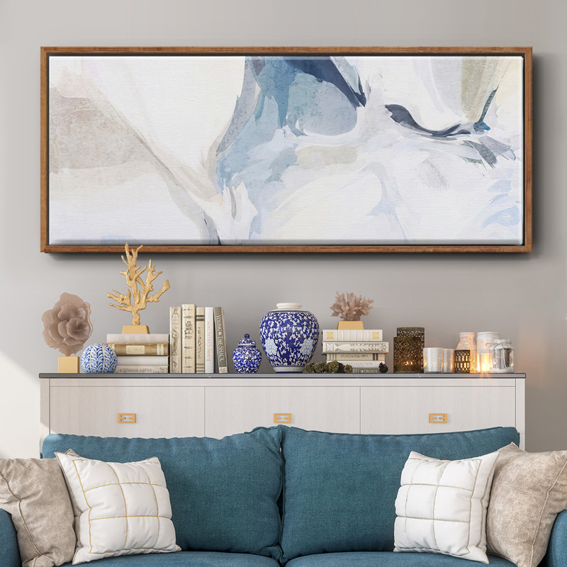 Fresh Air IV- Framed Canvas, 24" H x 60" W