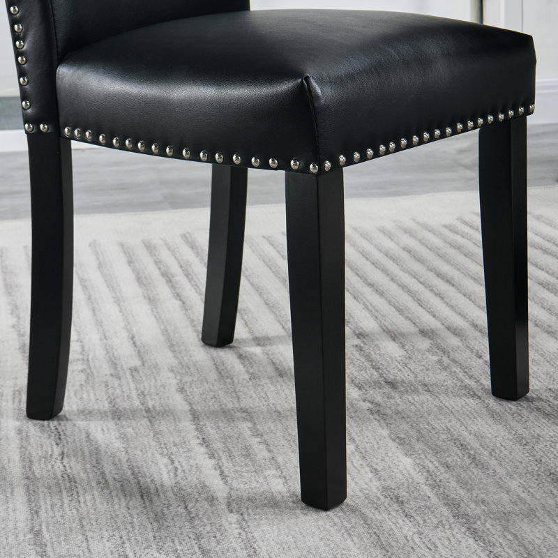 Terress Upholstered Dining Chair, Black