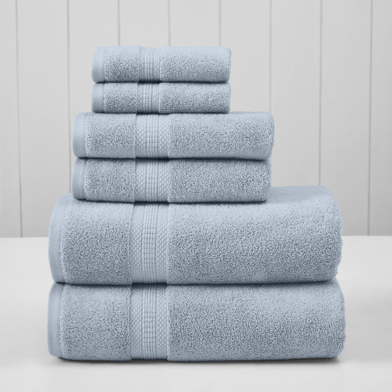 Modern Threads 6-Piece Rayon from  Towel Set - Ultra Soft & Absorbent, Dawn