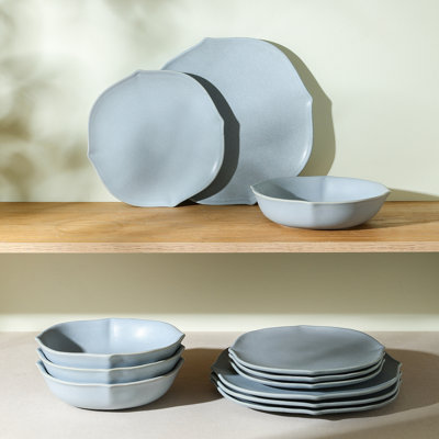 Stone Lain Baskerville 12-Piece Dinnerware Set Stoneware