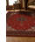 Guria Red Oriental Vintage Look Machine Printed Cotton Chenille Area Rug-1961111302
