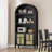 Arched Storage Cabinet With Rattan Doors