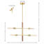 Luminaire suspendu extensible 4 lumières Kurt