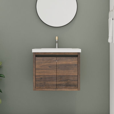 Meuble-lavabo simple 24 po avec plateau en résine