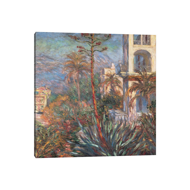 Les Villas A Bordighera by Claude Monet - Wrapped Canvas Painting, 30.48cm H x 30.48cm W x 1.91cm D