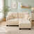 Chenille crème beige