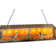 Rustic Lodge 9 - Light Antique Copper Pool Table Lights Pendant