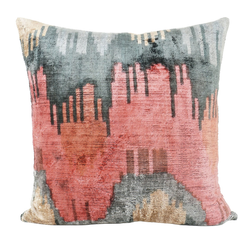 Besmirch Silk Velvet Square Pillow Cover And Insert