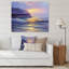 «Sunset Seascape with Sea Waves», reproduction sur toile-67387105-67387108