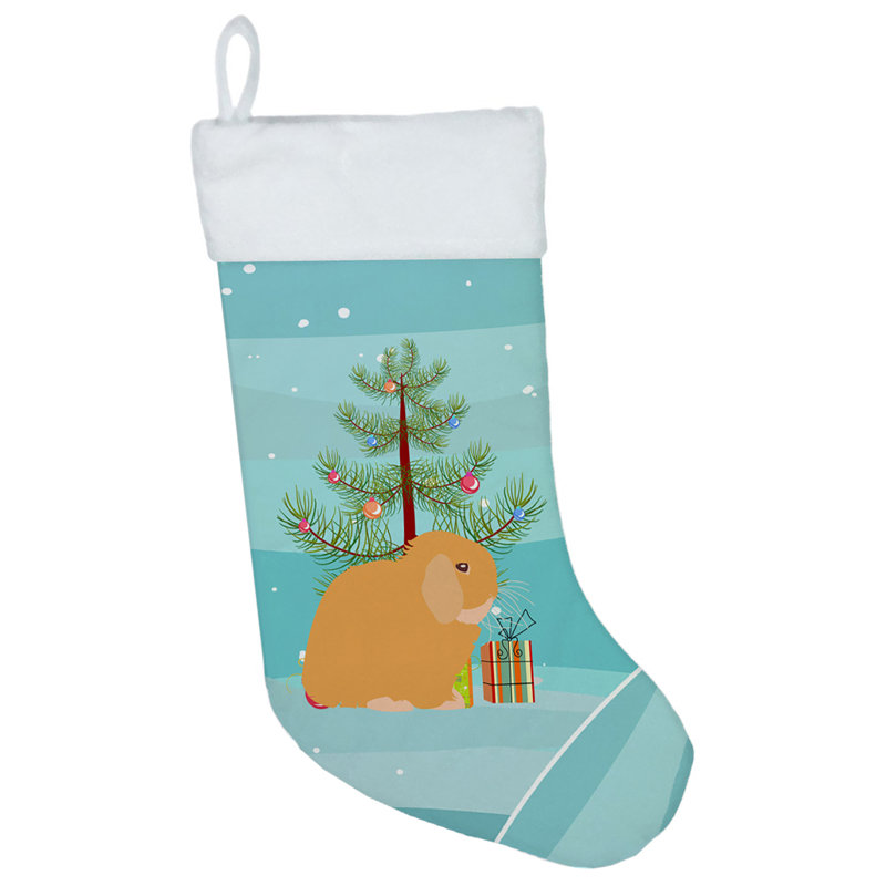 Holland Lop Rabbit Christmas Stocking