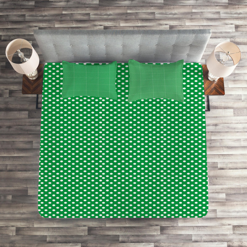 Farmhouse / Country Polyester Dots Coverlet