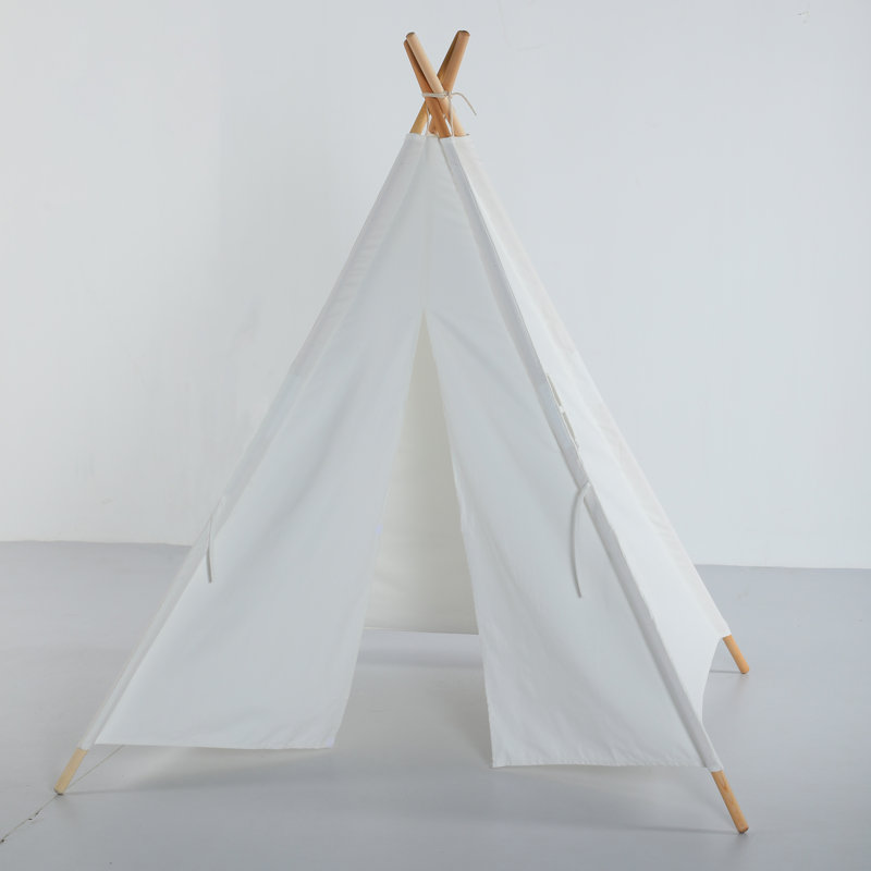 Play Tent SISTICKER 120'' W x 120'' D Indoor / Outdoor Cotton Triangular Play Tent