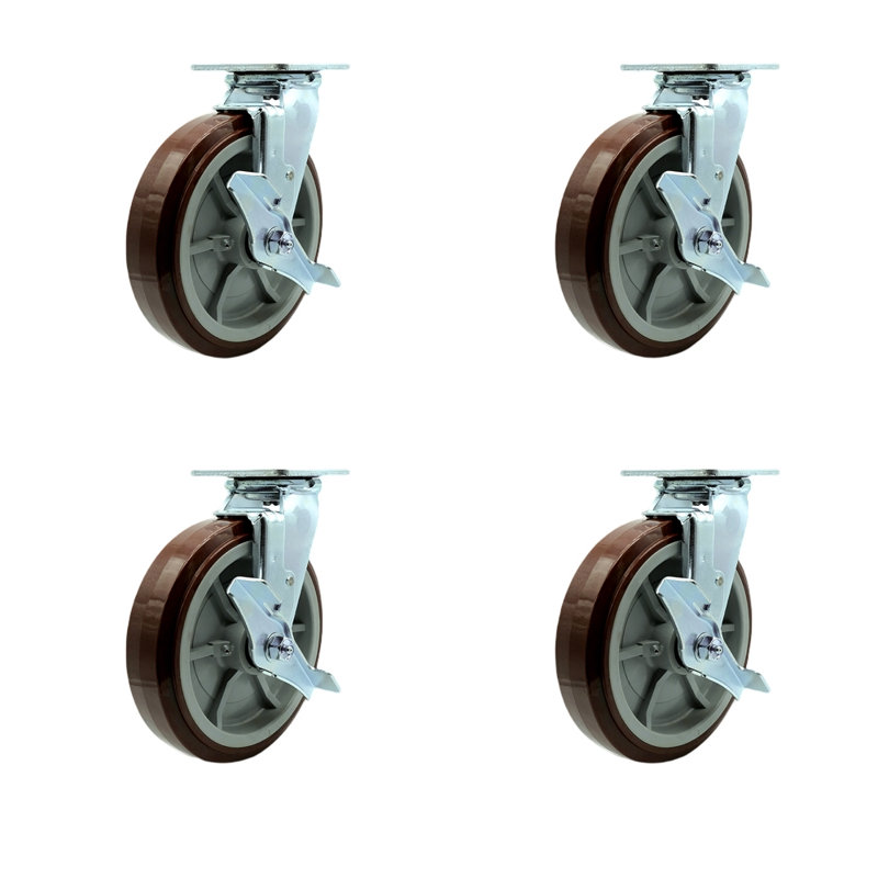 Ensemble de roulettes Greenlee - Chariot MA6065 GMX - 4 pivotant avec freins - ensemble de 4 - SCC