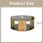 Table basse en verre noir avec structure en acier inoxydable robuste pour surface de vie