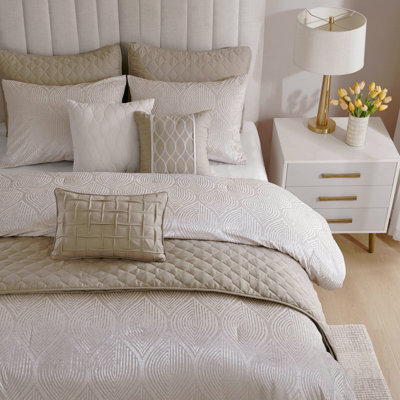 Ensemble d'édredon 10 pièces en jacquard pour très grand lit