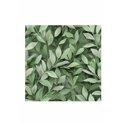 «Botanical Green Plant Leaves VI», reproduction d'art non encadrée