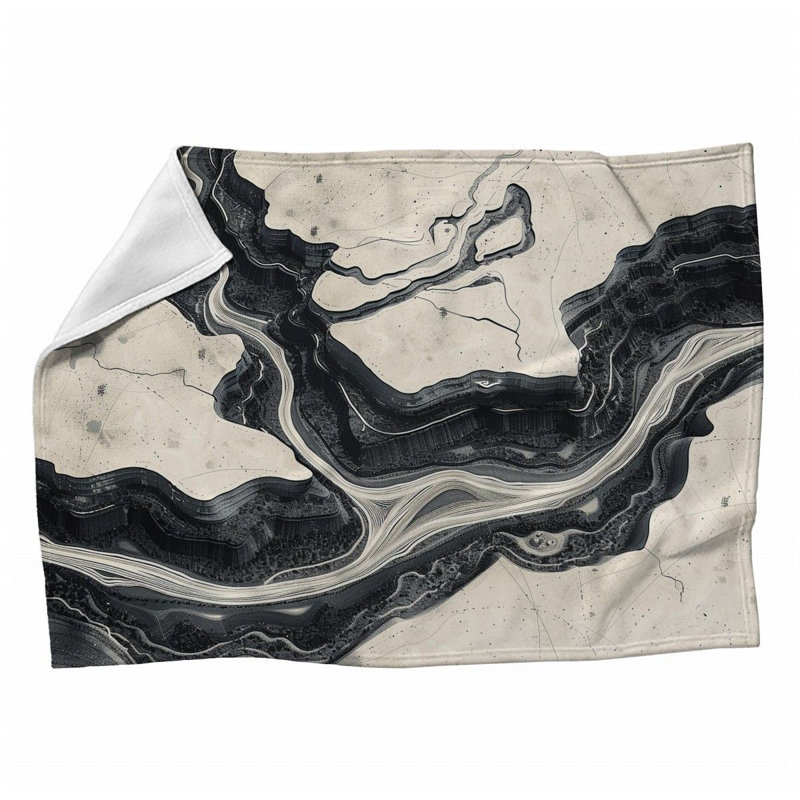Trendy Floral Plush Throw Blanket, 50" W x 60" L