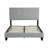 Upholstered Platm Bed Frame With Tufted Headboard