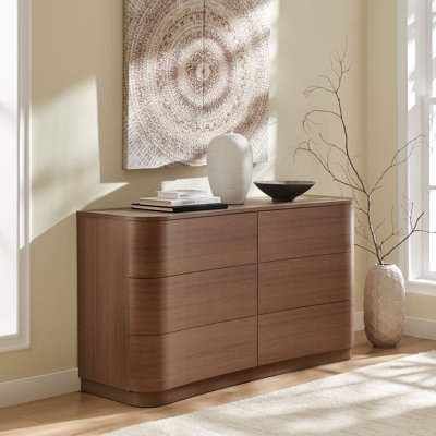 Commode courbée à 6 tiroirs Mirae