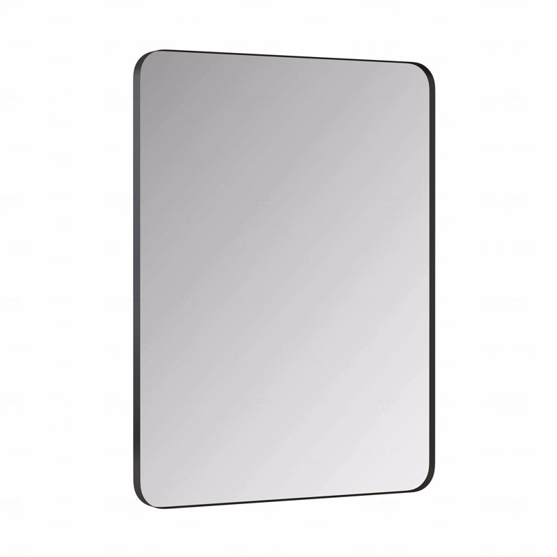 Miroir mural 24 po x 36 po Miroir décoratif rectangulaire noir