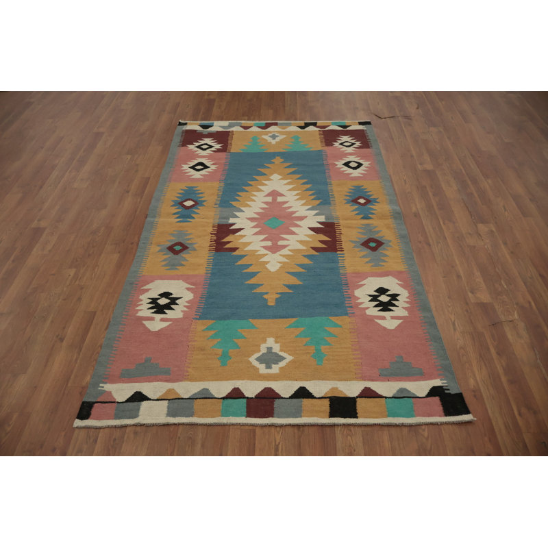 Tapis turc géométrique Kilim 4 x 7