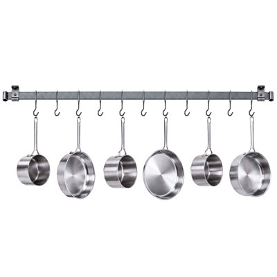 Handcrafted Low Ceiling Bar Hammered Steel