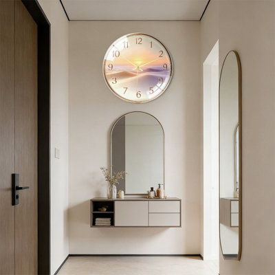 Horloge murale 16 po Sunset