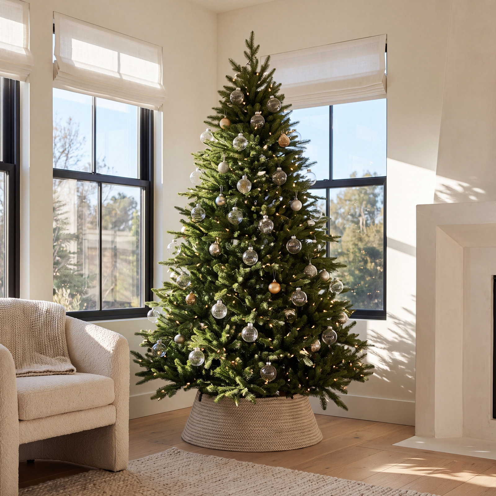 Northlight Seasonal 3" Glass Bauble, Clear