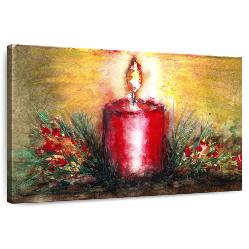 Bougie de Noël, H 26 po x l 39 po