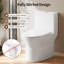 Toilette une pièce pour la salle de bain, toilette moderne à double chasse 1,1 / 1,6 GPpf (avec siège à fermeture en douceur)-125525564