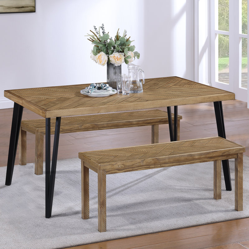 6-person Solid Wood Dining Set, Brown