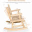 Fauteuil à bascule en bois Log Design
